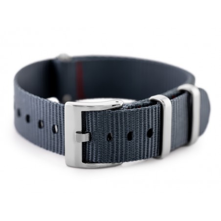 Pasek N03 parciany do zegarka - szary - 20mm