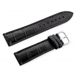 U18 rubber watch strap - black - 20mmPasek gumowy do zegarka U18 - czarny - 20mm