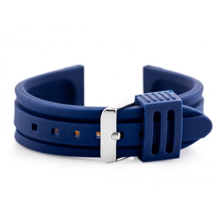 U09 rubber watch strap - navy blue - 22mm