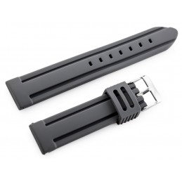U09 rubber watch strap - gray - 24mmPasek gumowy do zegarka U09 - szary - 24mm