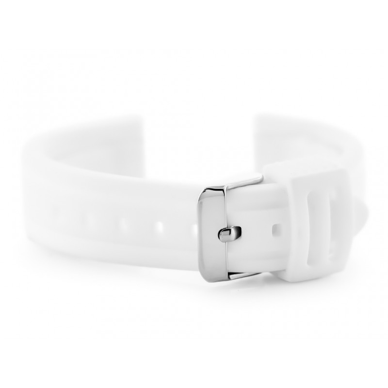 U09 rubber watch strap - white - 24mm  Pasek gumowy do zegarka U09 - biały - 24mm