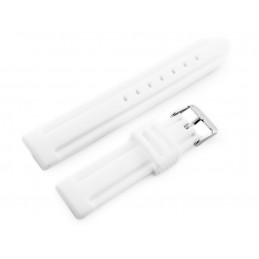 U09 rubber watch strap - white - 22mmPasek gumowy do zegarka U09 - biały - 22mm