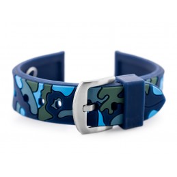 U13 watch rubber strap - navy blue-moro - 24mmPasek gumowy do zegarka U13 - granat-moro - 24mm