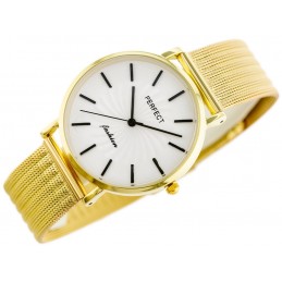 WOMEN'S WATCH PERFECT E334 - mesh (zp932e) + BOXZEGAREK DAMSKI PERFECT E334 - siatka (zp932e) + BOX