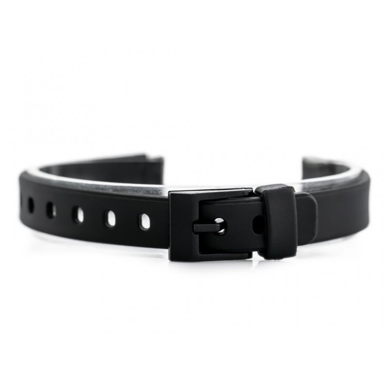 Watch rubber strap - model 7 black - 12mm  Pasek gumowy do zegarka - model 7 czarny - 12mm