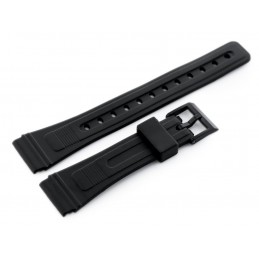 Watch rubber strap - model 6 black - 18mmPasek gumowy do zegarka - model 6 czarny - 18mm