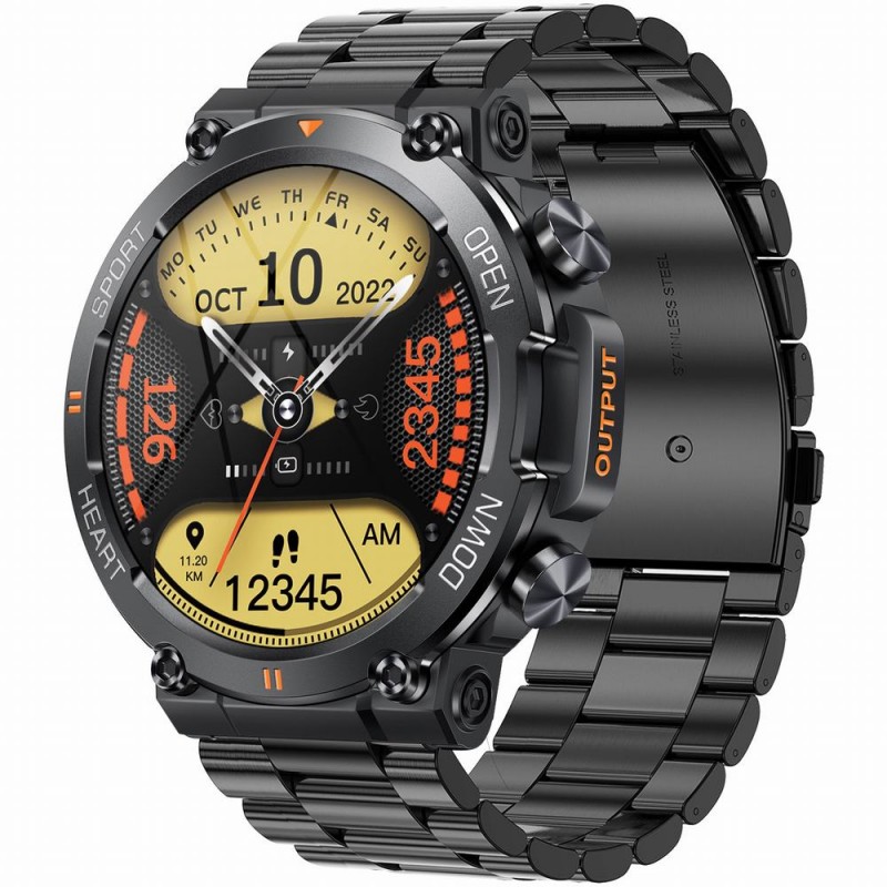 GRAVITY GT7-2 PRO MEN'S SMARTWATCH - MAKING CALLS, PULSOKSYMETER (sg018b)  SMARTWATCH MĘSKI Gravity GT7-2 PRO - WYKONYWANIE POŁĄCZEŃ, PULSOKSYMETR (sg018b)
