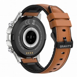 GRAVITY GT9-8 MEN'S SMARTWATCH - CONNECTIONS MAKER, PRESSURE METER (sg021h)SMARTWATCH MĘSKI Gravity GT9-8 - WYKONYWANIE POŁĄCZEŃ, CIŚNIENIOMIERZ (sg021h)