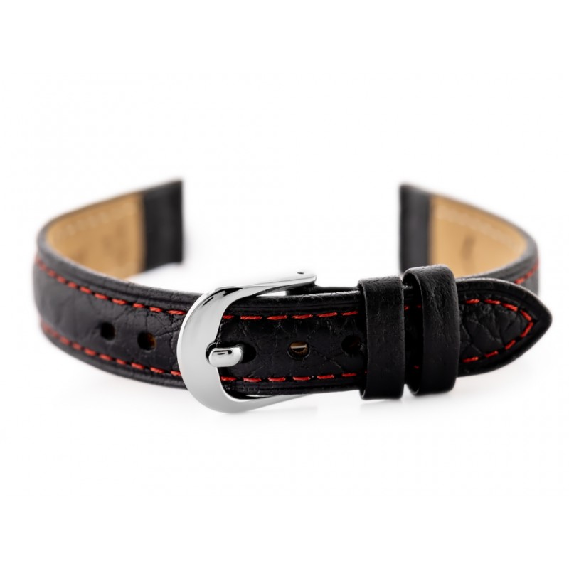 BISSET BS-157 leather watch strap - 14mm  Pasek skórzany do zegarka BISSET BS-157 - 14mm