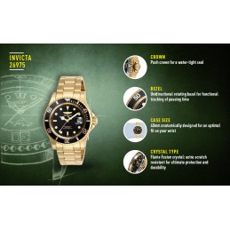 ZEGAREK MĘSKI INVICTA PRO DIVER 26975 - WODOSZCZELNOŚĆ 200m, koperta 40mmZEGAREK MĘSKI INVICTA PRO DIVER 26975 - WODOSZCZELNOŚĆ 200m, koperta 40mm