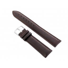 W83L leather watch strap - dark brown - 16mmPasek skórzany do zegarka W83L - ciemny brąz - 18mm
