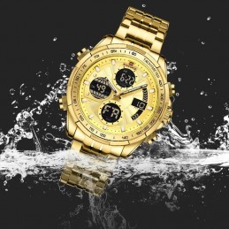 NAVIFORCE MEN'S WATCH NF9197S G/G/G + BOXZEGAREK MĘSKI NAVIFORCE NF9197S- (zn130d) + BOX