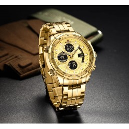 NAVIFORCE MEN'S WATCH NF9197S G/G/G + BOXZEGAREK MĘSKI NAVIFORCE NF9197S- (zn130d) + BOX