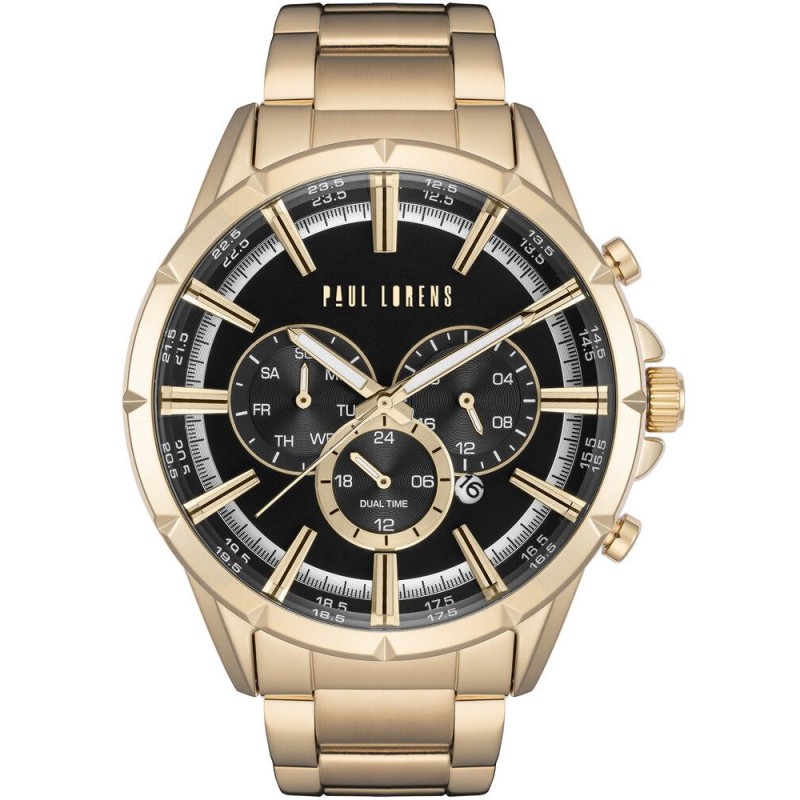 PAUL LORENS MALE WATCH - PL13605B-1D1 (zg359b) + BOX  ZEGAREK MĘSKI PAUL LORENS - PL13605B-1D1 (zg359b) + BOX