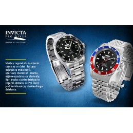 ZEGAREK MĘSKI INVICTA PRO DIVER 26970 - WODOSZCZELNOŚĆ 200m - koperta 40mmZEGAREK MĘSKI INVICTA PRO DIVER 26970 - WODOSZCZELNOŚĆ 200m - koperta 40mm