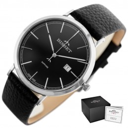 MEN'S WATCH BISSET BSCE61 (zb097a) - SAFETY GLASSZEGAREK MĘSKI BISSET BSCE61 (zb097a) - SZAFIROWE SZKŁO