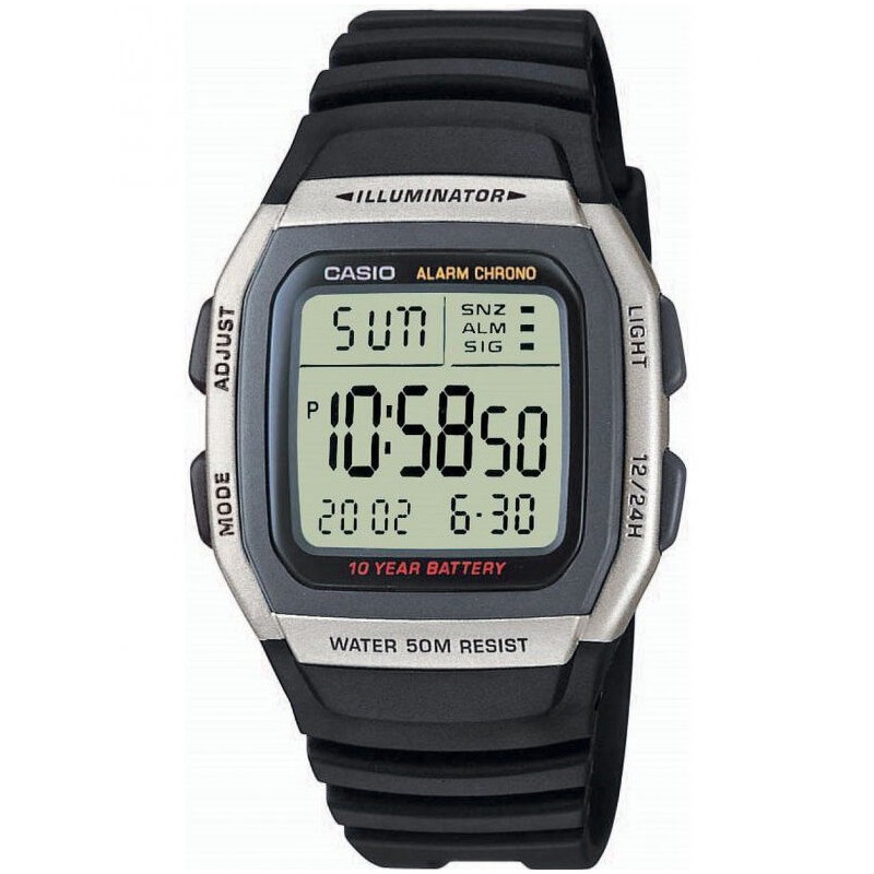 ZEGAREK MĘSKI CASIO W-96H-1A + BOX  ZEGAREK MĘSKI CASIO W-96H-1A + BOX