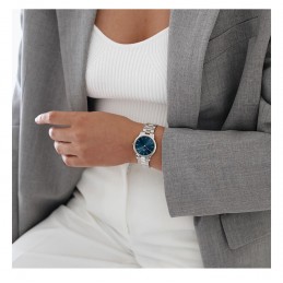 DANIEL WELLINGTON WOMEN'S WATCH DW00100457 Iconic Link Arctic 28mm BlueZEGAREK DAMSKI DANIEL WELLINGTON DW00100457 Iconic Link Arctic 28mm Dark Blue (zw502c)