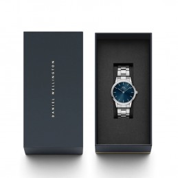 DANIEL WELLINGTON WOMEN'S WATCH DW00100457 Iconic Link Arctic 28mm BlueZEGAREK DAMSKI DANIEL WELLINGTON DW00100457 Iconic Link Arctic 28mm Dark Blue (zw502c)