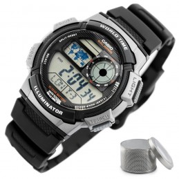 ZEGAREK MĘSKI CASIO AE-1000W 1BVDF (zd073g) - WORLD TIME + BOXZEGAREK MĘSKI CASIO AE-1000W 1BVDF (zd073g) - WORLD TIME + BOX