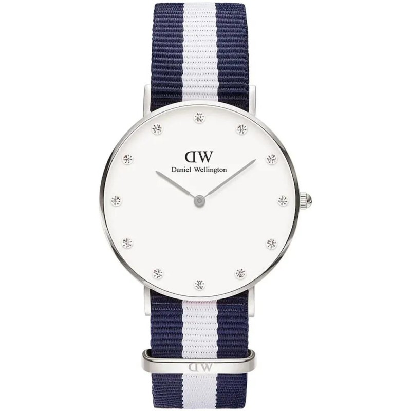 DANIEL WELLINGTON Glasgow Silver Ladies' Watch DW00100082 + BOX  ZEGAREK DAMSKI DANIEL WELLINGTON Glasgow Silver DW00100082 + BOX