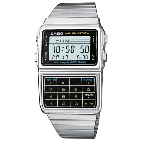 ZEGAREK MĘSKI CASIO VINTAGE DATABANK DBC-611-1D + BOX