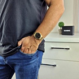ZEGAREK MĘSKI CASIO MTP-V002G-1B (zd103a) + BOXZEGAREK MĘSKI CASIO MTPV002g-1BUDF (zd103a) + BOX
