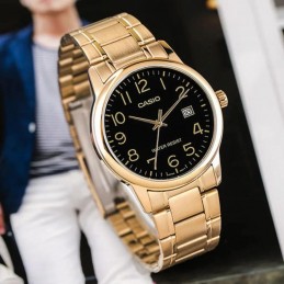 ZEGAREK MĘSKI CASIO MTP-V002G-1B (zd103a) + BOXZEGAREK MĘSKI CASIO MTPV002g-1BUDF (zd103a) + BOX