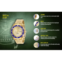 INVICTA DIVER PROFESSIONAL MALE WATCH 29185 - AUTOMAT WR200, 42mm case (zv004c)ZEGAREK MĘSKI INVICTA DIVER PROFESSIONAL 29185 - AUTOMAT WR200, koperta 42mm  (zv004c)