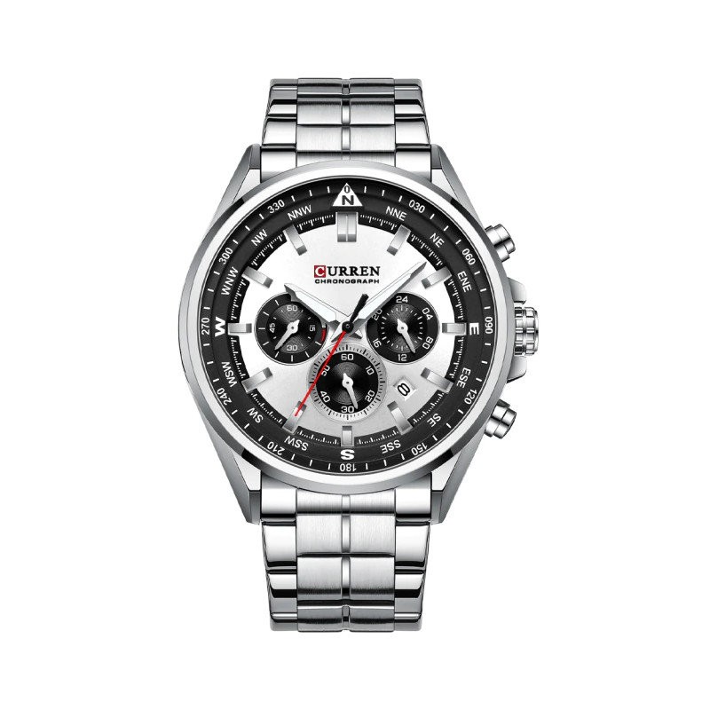 MEN'S WATCH CURREN 8399 (zc016a -CHRONOGRAPH +BOX  ZEGAREK MĘSKI CURREN 8399 (zc016a) - CHRONOGRAF + BOX