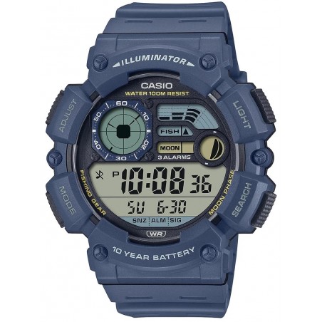 ZEGAREK MĘSKI CASIO Digital Moonphase WS-1500H-2AVEF + BOX