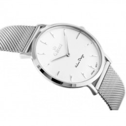 Zestaw Długopis Parker IM Stainless Steel CT + Zegarek G. Rossi + wkłady [2143631/14]