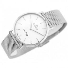 Zestaw Długopis Parker IM Stainless Steel CT + Zegarek G. Rossi + wkłady [2143631/14]