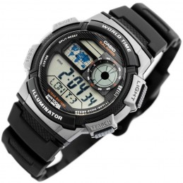 ZEGAREK MĘSKI CASIO AE-1000W 1BVDF (zd073g) - WORLD TIME + BOXZEGAREK MĘSKI CASIO AE-1000W 1BVDF (zd073g) - WORLD TIME + BOX
