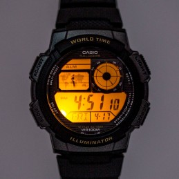 ZEGAREK MĘSKI CASIO AE-1000W 2AV (zd073e) - WORLD TIME + BOXZEGAREK MĘSKI CASIO AE-1000W 2AV (zd073e) - WORLD TIME + BOX