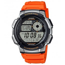 ZEGAREK MĘSKI CASIO AE-1000W 4BV (zd073d) - WORLD TIME + BOXZEGAREK MĘSKI CASIO AE-1000W 4BV (zd073d) - WORLD TIME + BOX