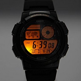 ZEGAREK MĘSKI CASIO AE-1000W 4BV (zd073d) - WORLD TIME + BOXZEGAREK MĘSKI CASIO AE-1000W 4BV (zd073d) - WORLD TIME + BOX