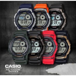 ZEGAREK MĘSKI CASIO AE-1000W 4BV (zd073d) - WORLD TIME + BOXZEGAREK MĘSKI CASIO AE-1000W 4BV (zd073d) - WORLD TIME + BOX