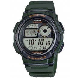 ZEGAREK MĘSKI CASIO AE-1000W 3AVDF (zd073b) - WORLD TIME + BOXZEGAREK MĘSKI CASIO AE-1000W 3AV (zd073b) - WORLD TIME + BOX