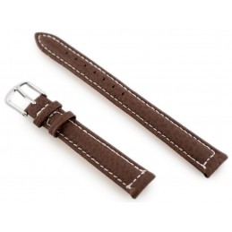 W71 leather watch strap - dark brown - 16mmPasek skórzany do zegarka W71 - ciemny brąz - 16mm
