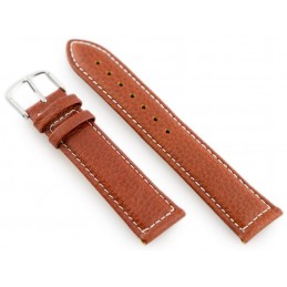 W71 leather watch strap - brown - 22mmPasek skórzany do zegarka W71 - brązowy - 22mm