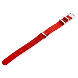 N03 watch strap - red - 22mmPasek N03 parciany do zegarka - czerwony - 22mm