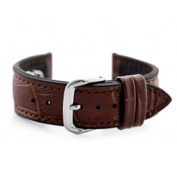 U18 watch rubber strap - brown/black- 22mmPasek gumowy do zegarka U18 - brąz/czarny- 22mm
