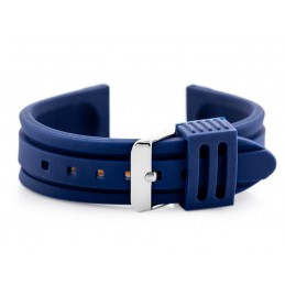 U09 rubber watch strap - navy blue - 24mmPasek gumowy do zegarka U09 - granatowy - 24mm