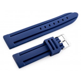 U09 rubber watch strap - navy blue - 24mmPasek gumowy do zegarka U09 - granatowy - 24mm