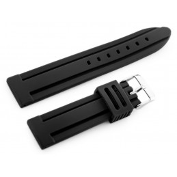 U09 rubber watch strap - black - 26mmPasek gumowy do zegarka U09 - czarny - 26mm