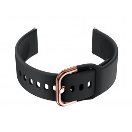 U01 smartwatch rubber strap - black/rosegold - 22mmPasek gumowy do smartwatch U01 - czarny/rosegold - 22mm