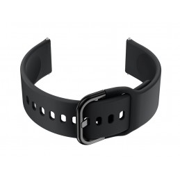 U01 smartwatch rubber strap - black/black - 20mmPasek gumowy do smartwatch U01 - czarny/czarny - 20mm