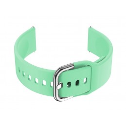 U01 smartwatch rubber strap - mint/silver - 18mmPasek gumowy do smartwatch U01 - miętowy/srebrny - 18mm