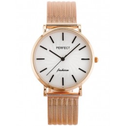 WOMEN'S WATCH PERFECT E334 - mesh (zp932f) + BOXZEGAREK DAMSKI PERFECT E334 - siatka (zp932f) + BOX